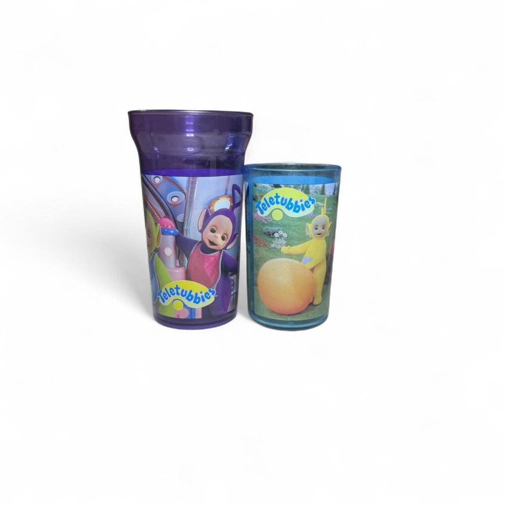 2 1998 Teletubbies Plastic Cups
